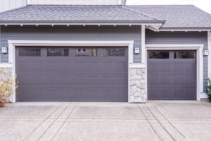 Garage doors with windows