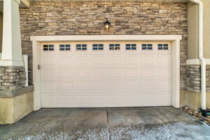 Securing garage door vacation safety