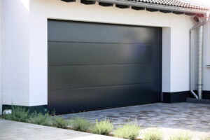 Single panel sectional garage doors