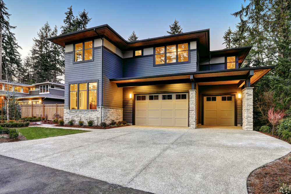 matching garage front doors material